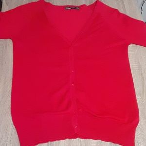 Zara Red Cardigan